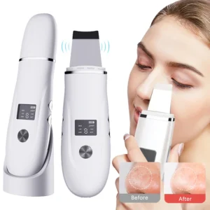 Ultrasonic Face Scrubber Facial Peeling Machine Black Dots Blackhead Remover Acne Pore Deep Cleaning Ultrasonic Skin Scrubber