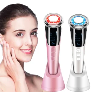 New 5 in 1 EMS  Cold Facial Massager LED Light Vibration Wrinkle Removal Skin Tightening Face Care Face Lifting Beauty Device