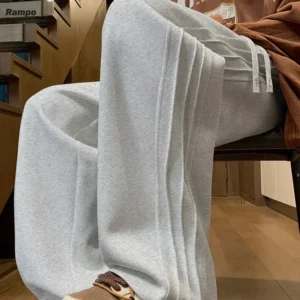 Summer Loose Casual Men's Sweatpants New American Retro Ey Wide Leg Pants Teenage Drape Sports Long Trousers