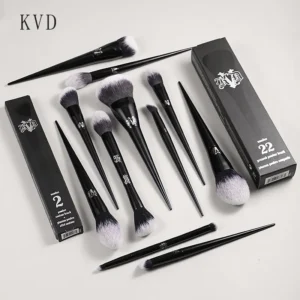 Kat Von D Makeup Brush Set & Kit Foundation Blush Highlight Concealer Powder Sculpting Eyeshadow Brush KVD Brand Makeup Brush