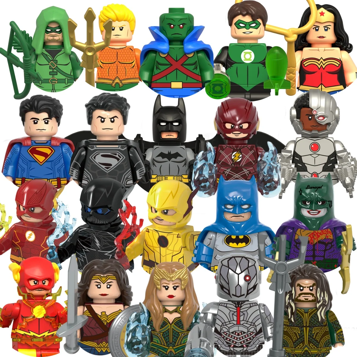  toy building block DC Superhero dolls Mini action The Flash Superman Brick block toys children's toys gifts