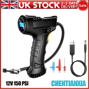 Digital screen 12V Electric Car Tyre Inflator Portable Tire Air Compressor Pump 120W Inflator Pump r with LED Lights for Tyres ﻿