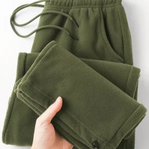 Vintage Thick Winter Casual Fleece Pants Men Wide leg Baggy Warm Sweatpants Male Drawing Jogger Pants Falls Trousers