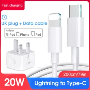 20W Fast Charger Foldable Phone Adapter for IPhone 13 12 11 14 Pro Max Plus Type C PD Cable Quick Charging Charger Accessories