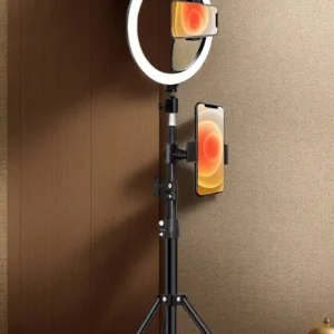 110cm tripod stand+O-clip, equipped with 10 inch live streaming ring fill light and selfie live streaming artifact
