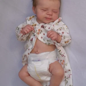 NPK 19inch Pascale Newborn Baby Reborn Doll Full Body Realistic 3D Skin Multiple Layers Painting Visible Veins Soft Touch Doll