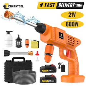 CONENTOOL 40Bar High Pressure Washer 5m Water Hose Cordless Household Car Garden Cleaning Power Tool For Makita 18V Battery Pin