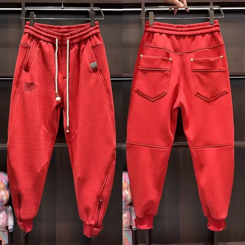 Wide Pants Man Jogger Pants Men Clothing Men's Autumn Clothes Mens Trousers Running Gym Man Sport Big Size Sweatpants