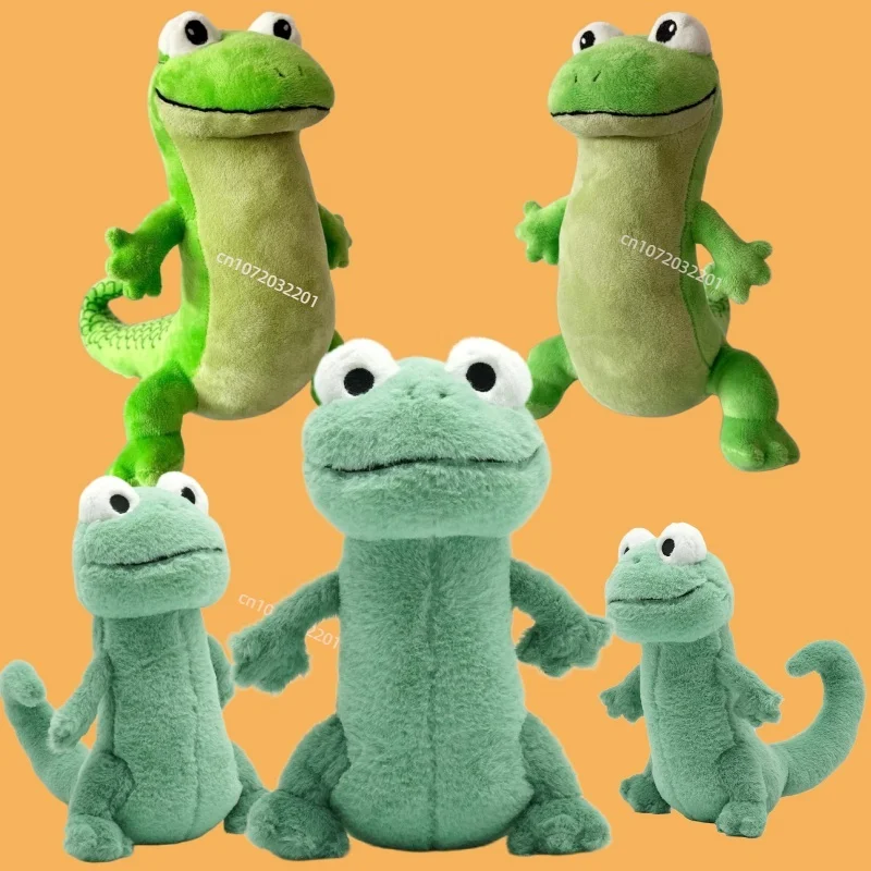 Disney Hoppers Green Lizard Tom Plush Cartoon Standing Lizard Stuffed Doll Kawaii 25cm Animal Stuffed Doll For Kid Birthday Gift