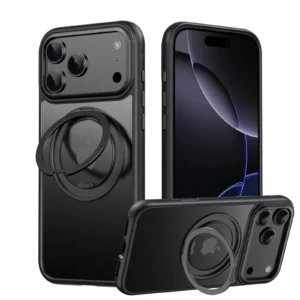 360° Mechanical Torque-Sound Rotating Stand Holder Magnetic Magsafe Phone Case For iPhone 16 15 14 13 17 Pro Max Plus 17Air 16E