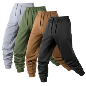 Men's Sweatpants Spring and Autumn Casual Sport Jogger Pants Men Drawstring Solid Color Trousers Daily Jogging Pants