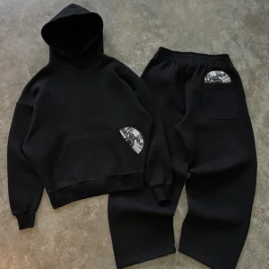 2026 Trendy High Street Retro Casual Streetwear Men's Sports Suit Y2K Harajuku Embroidered Hoodie men Hip-hop Loose Sweatpants