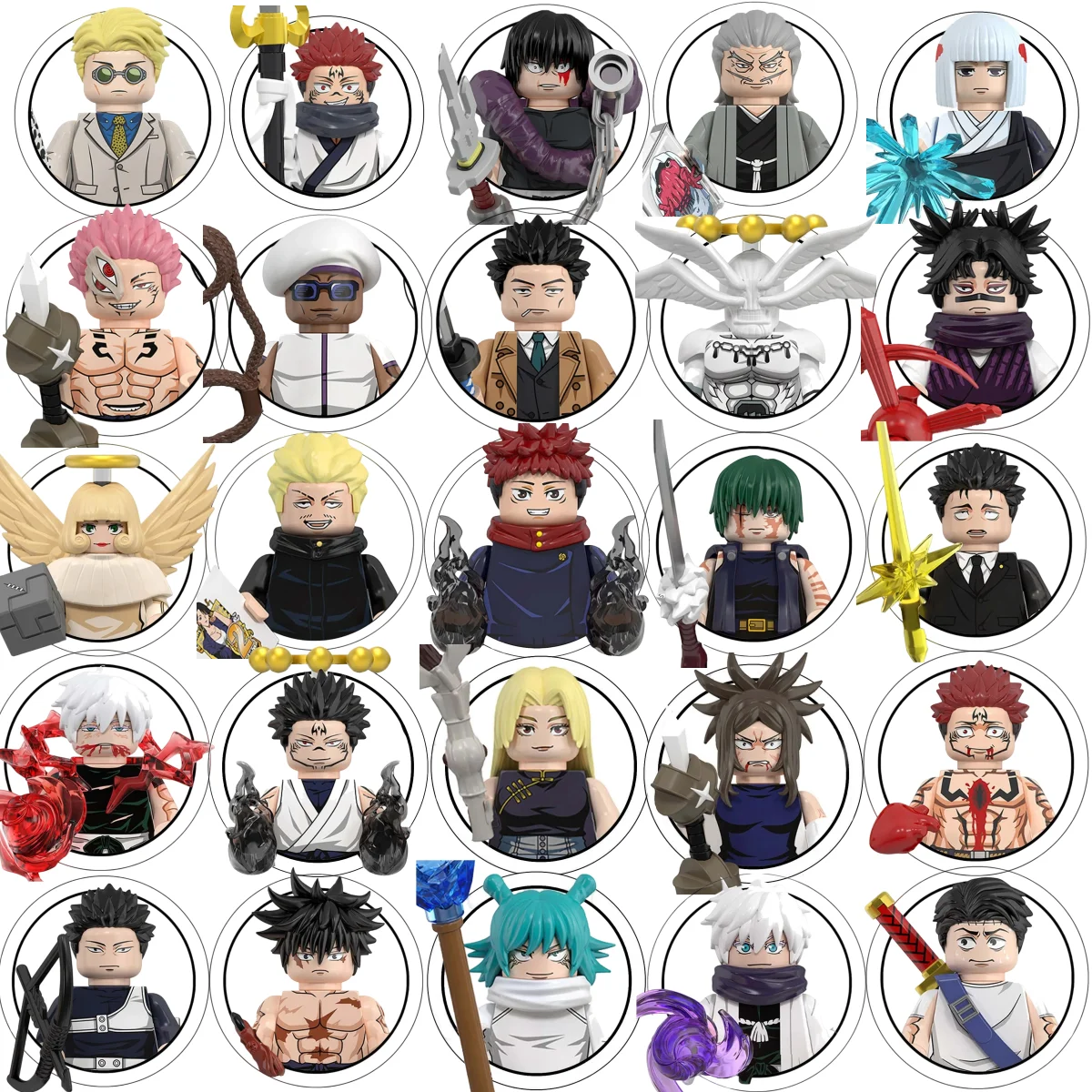 WM6202 WM6201 WM6200 WM6140 WM6139 Jujutsu Kaisen Building Blocks Mini Action Figure Itadori Yuji Gojo Satoru Ryomen Gifts Toys