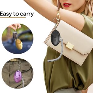 Personal Alarm - 5 Pack 130DB Loud Security Siren, Personal Alarms For Women, Kids, Elderly Reusable Personal Alarms Keychain For Self Defence, Travel, Night Safety, Emergency Use Ideal Gift Set
