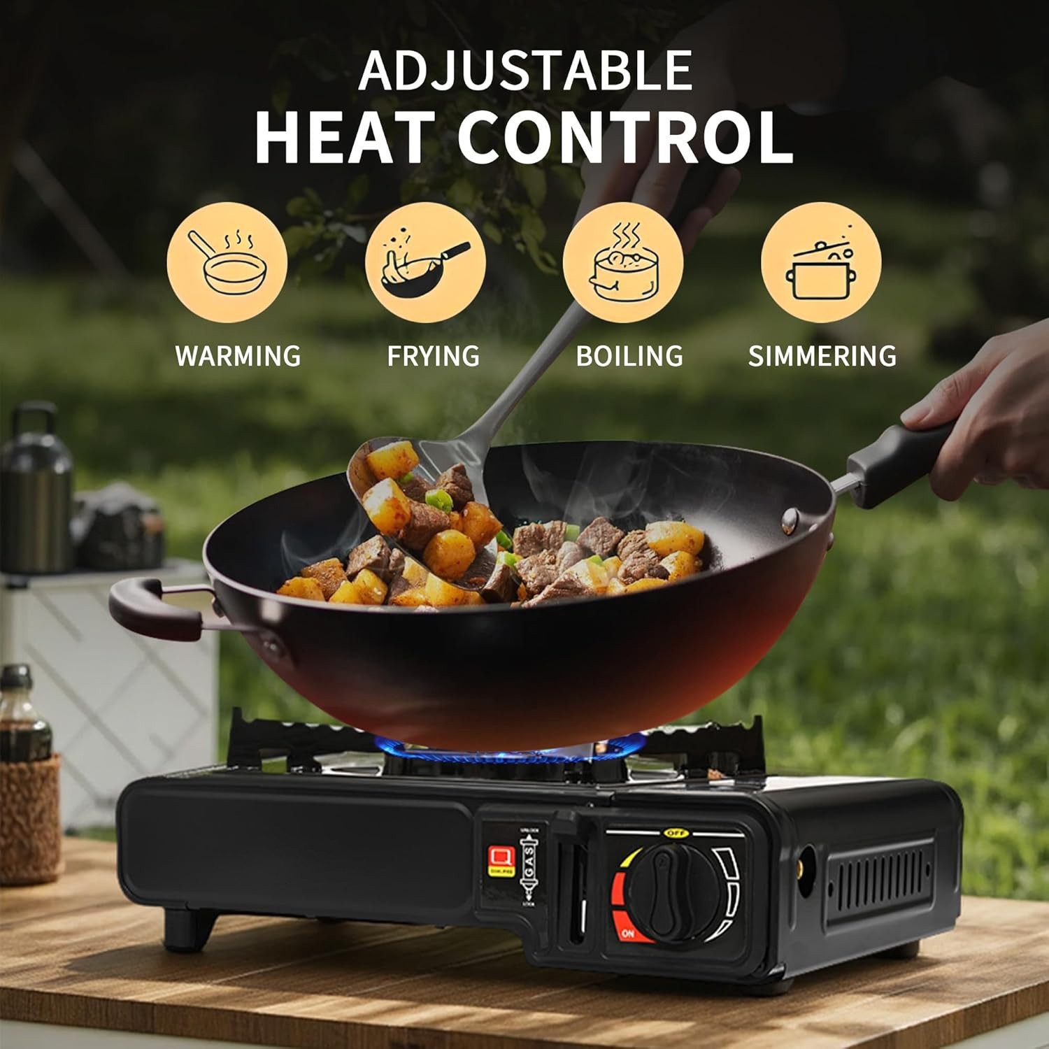 Outdoor Camping Butane Gas Stove Portable Single Burner Hob BBQ Picnic Cooker Excluding Gas Cylinders - Image 5