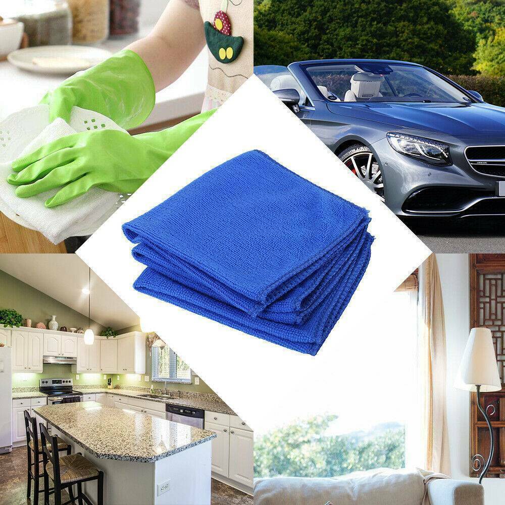 50X LARGE MICROFIBRE CLEANING AUTO CAR DETAILING SOFT CLOTHS TOWEL DUSTER WASH - Image 2