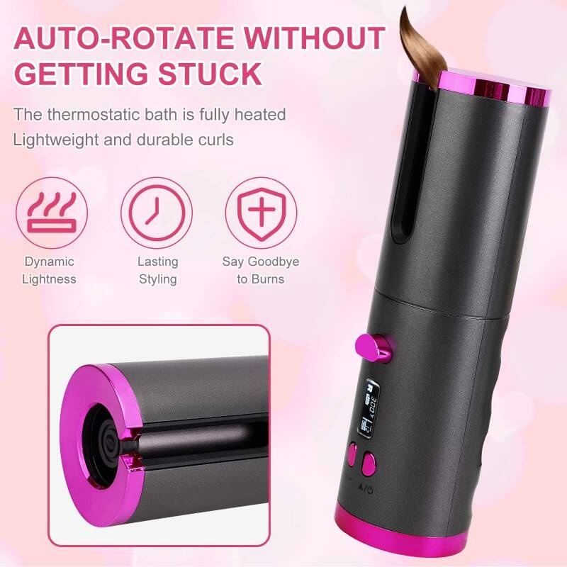 Wireless Automatic Hair Curler And Cordless Hair Curler For Effortless Styling, Perfect Hair Curler, Automatic Curler, Automatic Curling Iron - Image 8