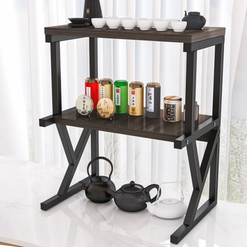 2 3 Tier Microwave Oven Rack Stand Storage Holder Kitchen Corner Shelf Black - Image 5