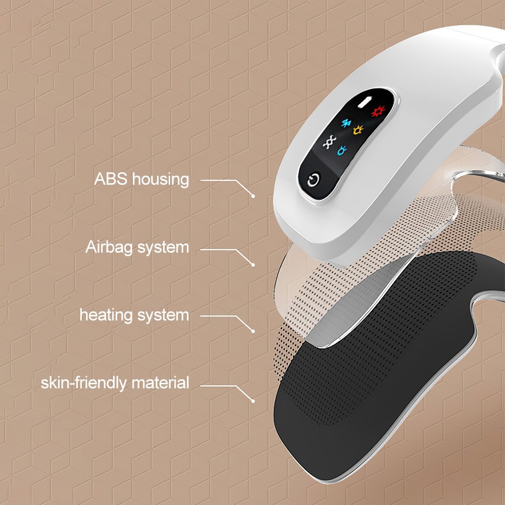 Smart Eye Massager Vibration Heat Airbag Relieve Eye Fatigue Strain Bluetooth - Image 5