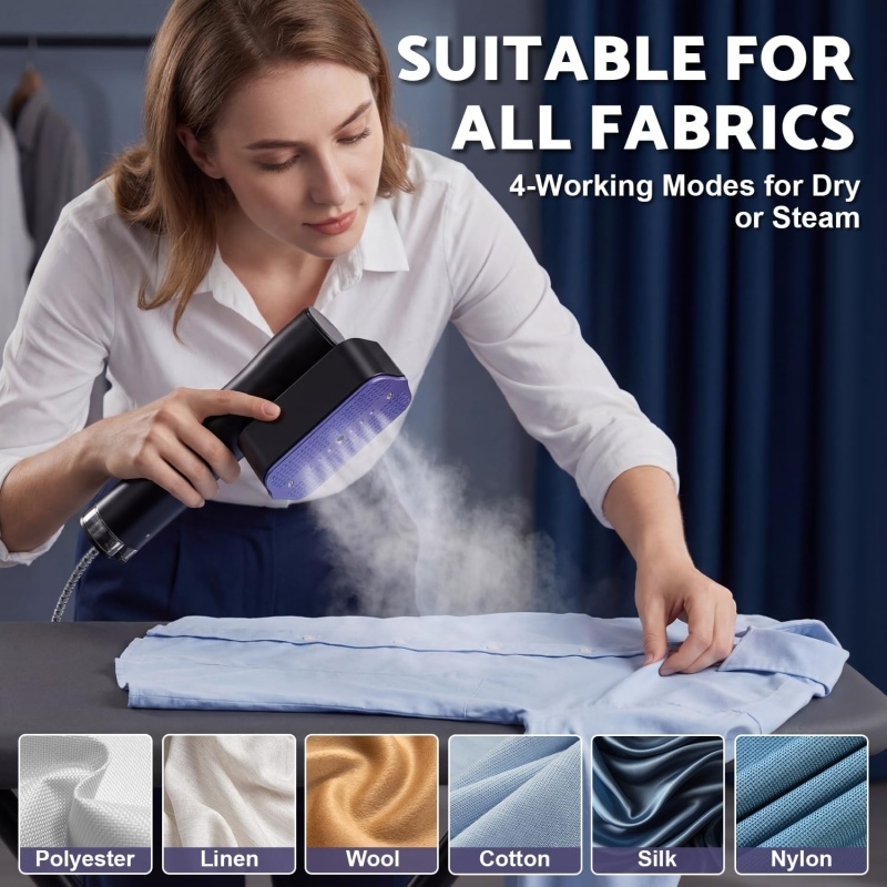 Portable Clothes Steamer, Handheld Clothes Steamer For Home Or Travel - Image 4