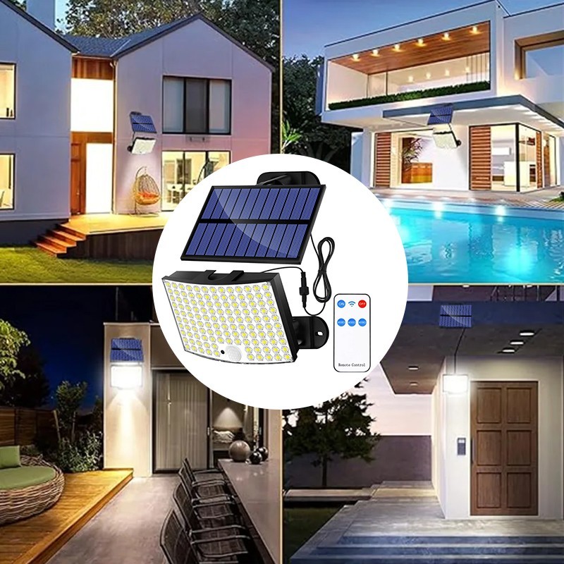 LED Solar PIR Motion Sensor Wall Light Outdoor Garden Security Flood Street Lamp - Image 6