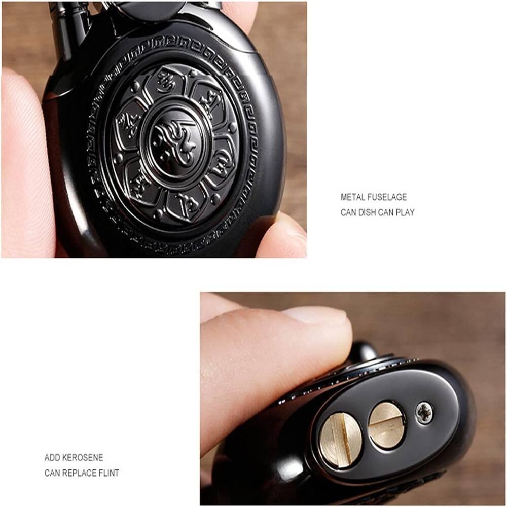 Vintage Lighter Rocker Arm Ignition Lighter Compact Windproof Lighter, Perfect Gift For Men, Dads, Husbands, Valentine'S Day Present Methane Free - Image 2