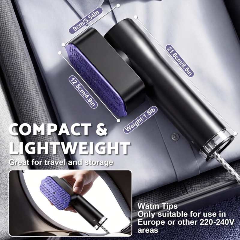 Portable Clothes Steamer, Handheld Clothes Steamer For Home Or Travel - Image 9
