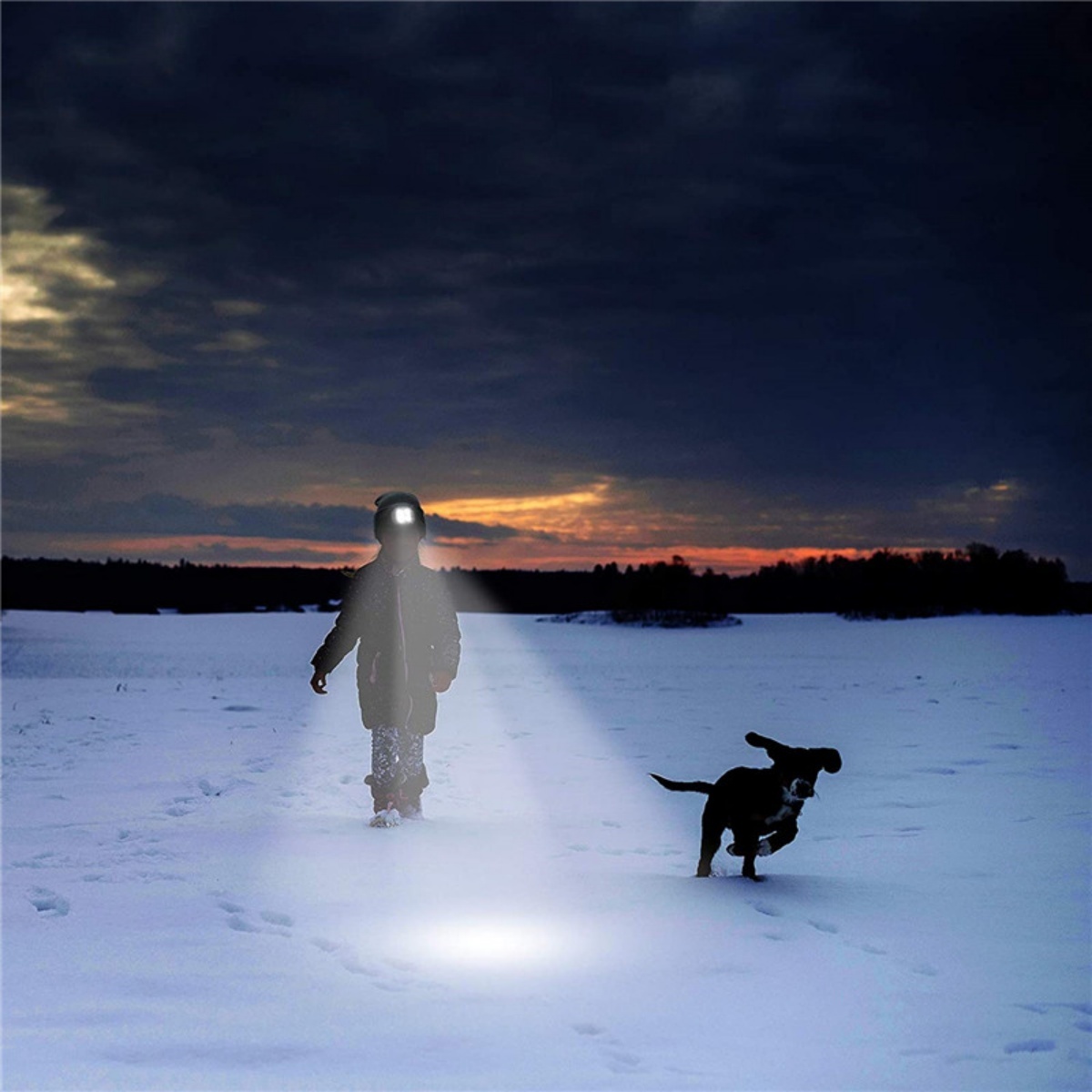 LED Beanie Hats Rechargeable Unisex High Powered Head Lamp Torch Light Cap - Image 9