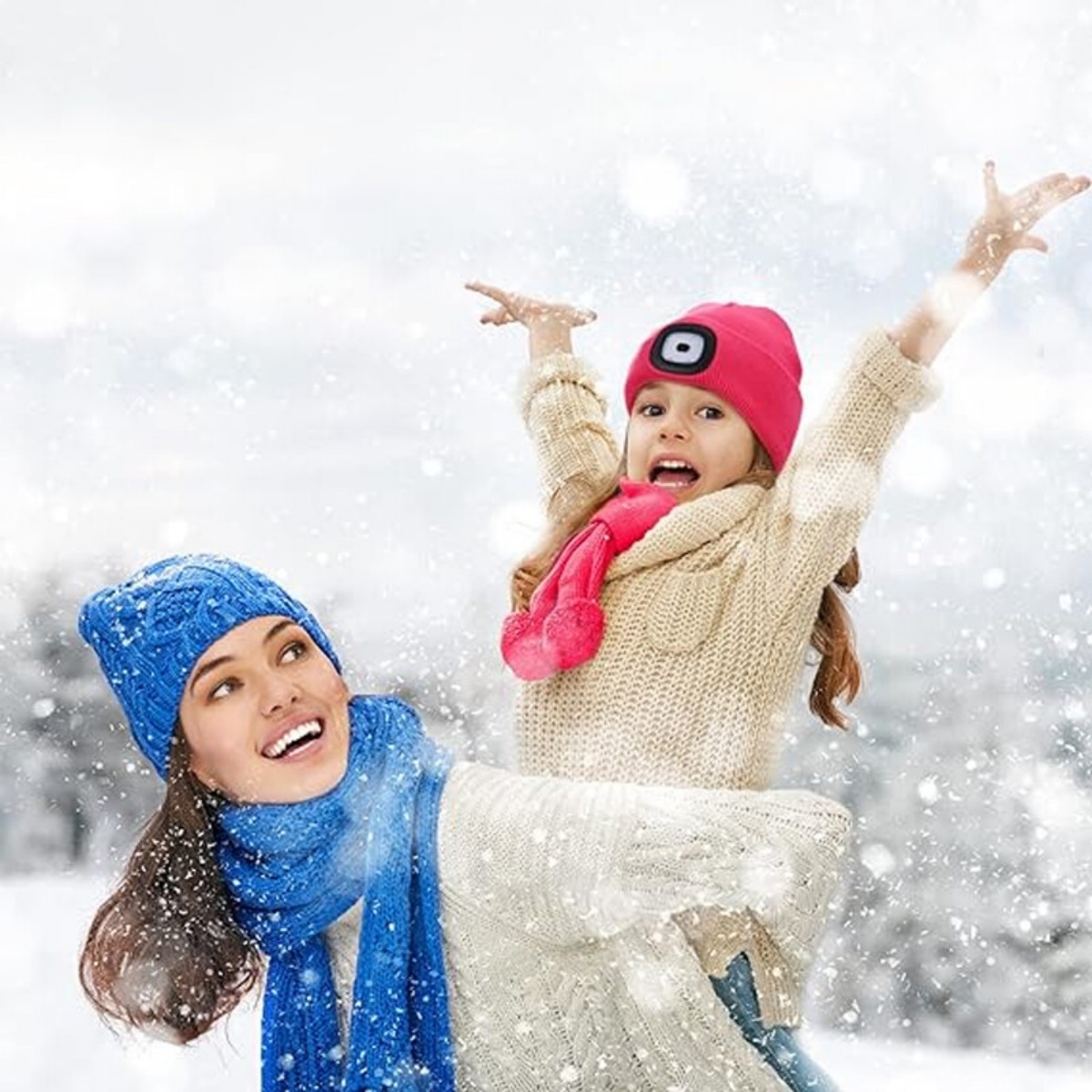 LED Beanie Hats Rechargeable Unisex High Powered Head Lamp Torch Light Cap - Image 4