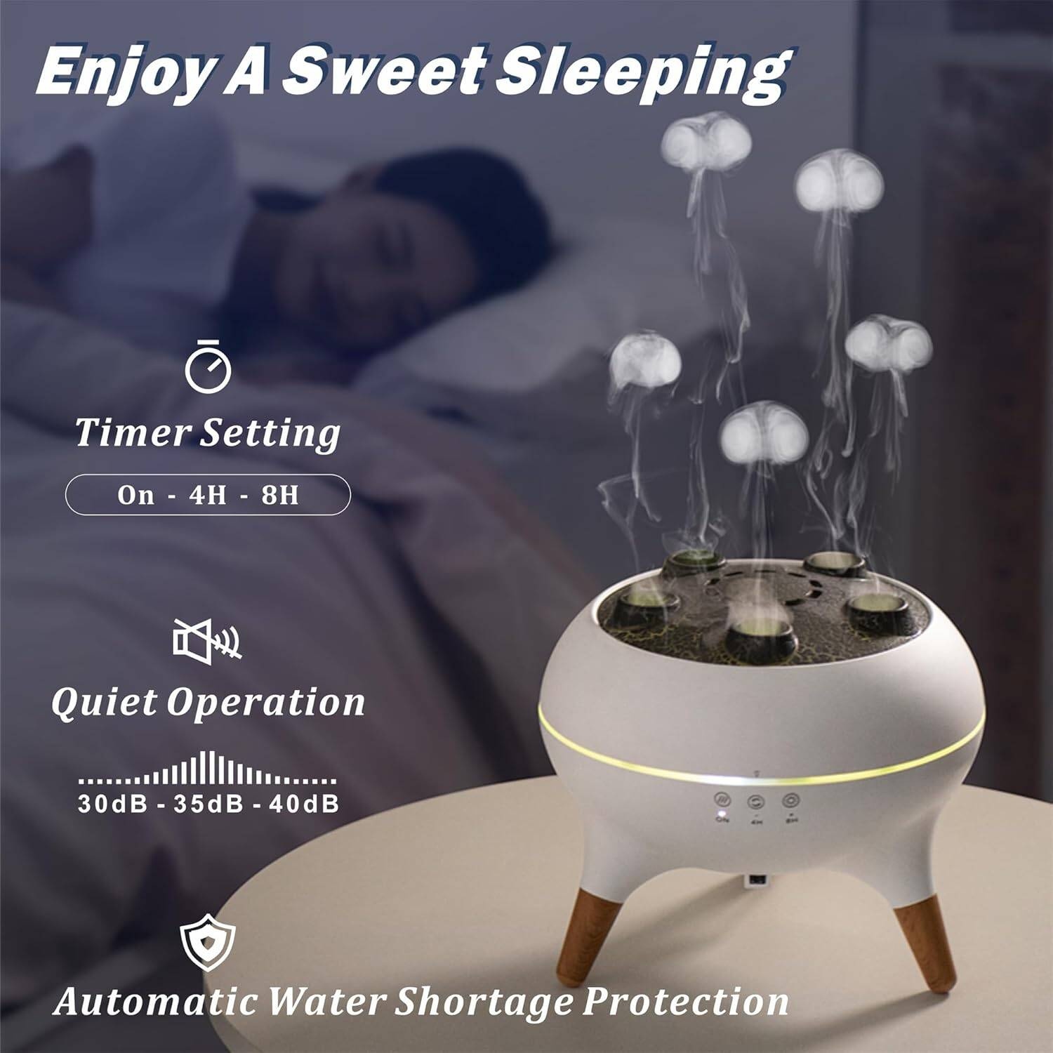Jellyfish Diffuser With Music - Image 4