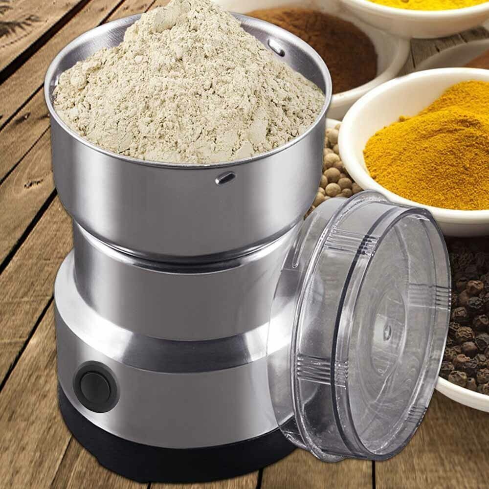 Electric Coffee Grinder Grinding Milling Nut Bean Spice Matte Blade Blender UK - Image 3