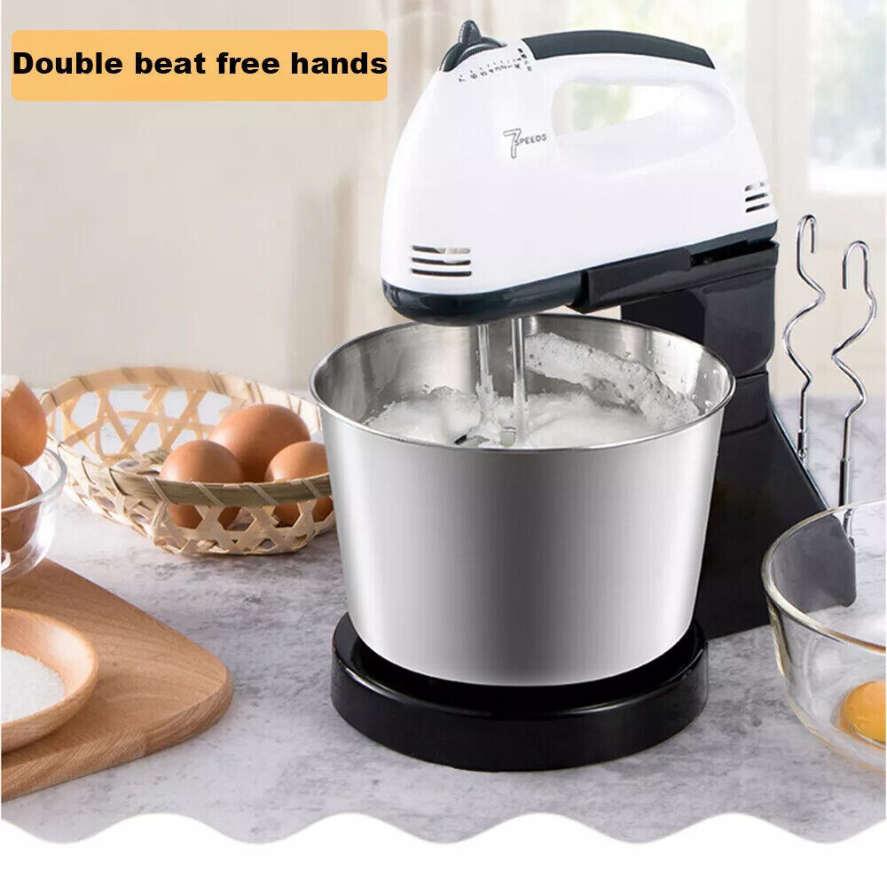 Electric Stand Mixer Food 7 Speed Multi Mixing Bowl Cake Blender Beater Dough - Image 2