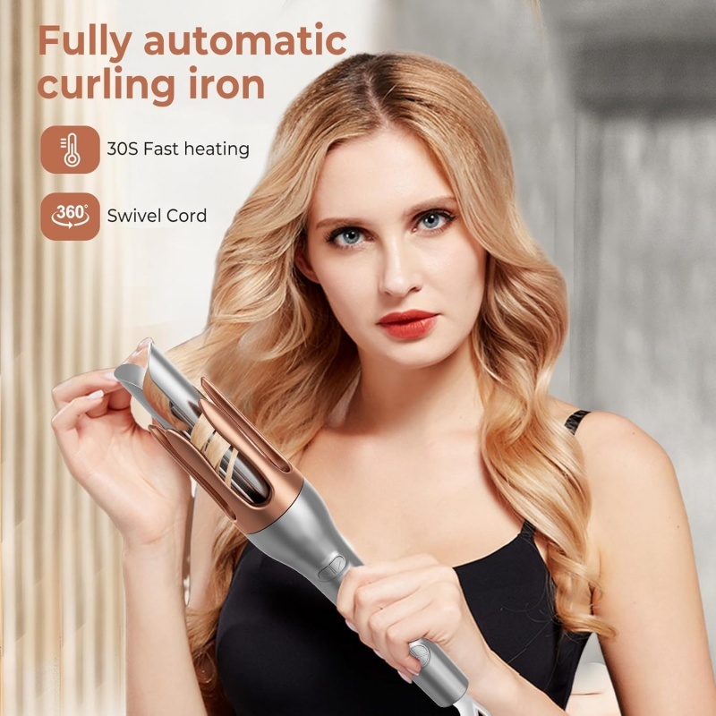 Hair Curler, Portable Automatic Curling Iron With Anti-Scald Design - Image 6