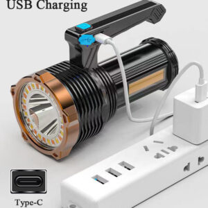 LED Torch USB Rechargeable COB Work Light Flashlight Spotlight Powerful Camping Light