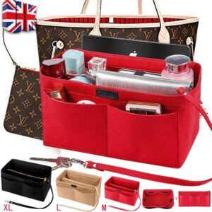 Women Ace Organizer Handbag Felt Travel Bag Insert Liner Makeup Organiser Pouch
