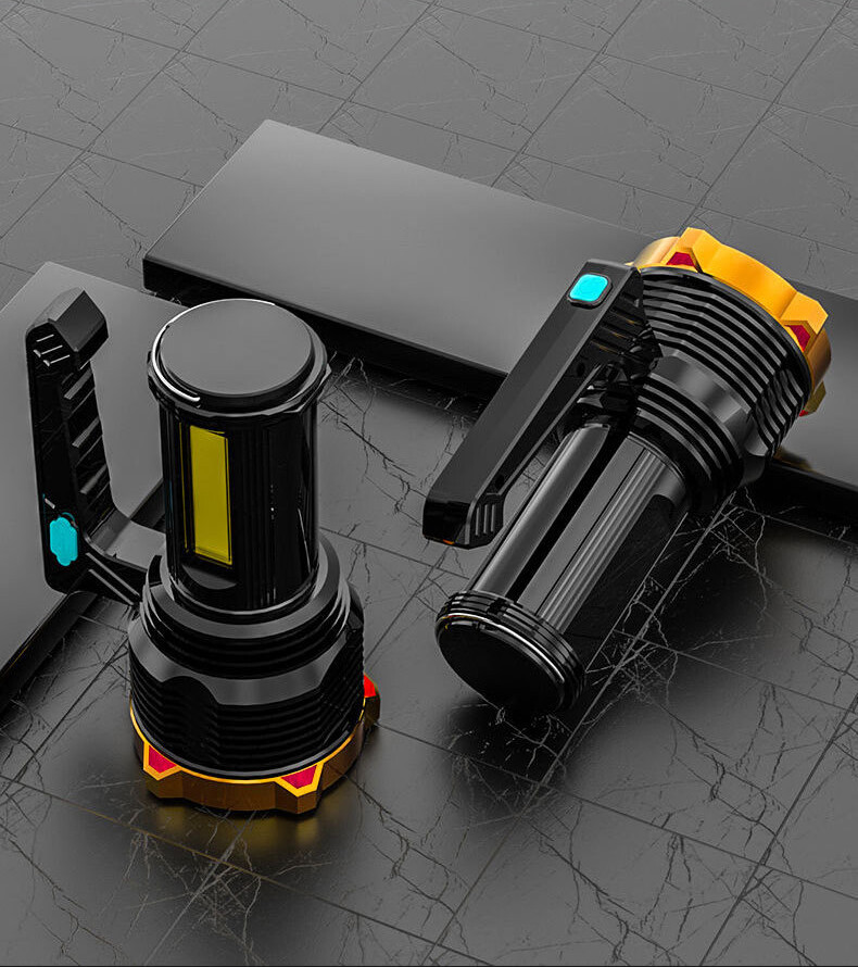 LED Torch USB Rechargeable COB Work Light Flashlight Spotlight Powerful Camping Light - Image 8