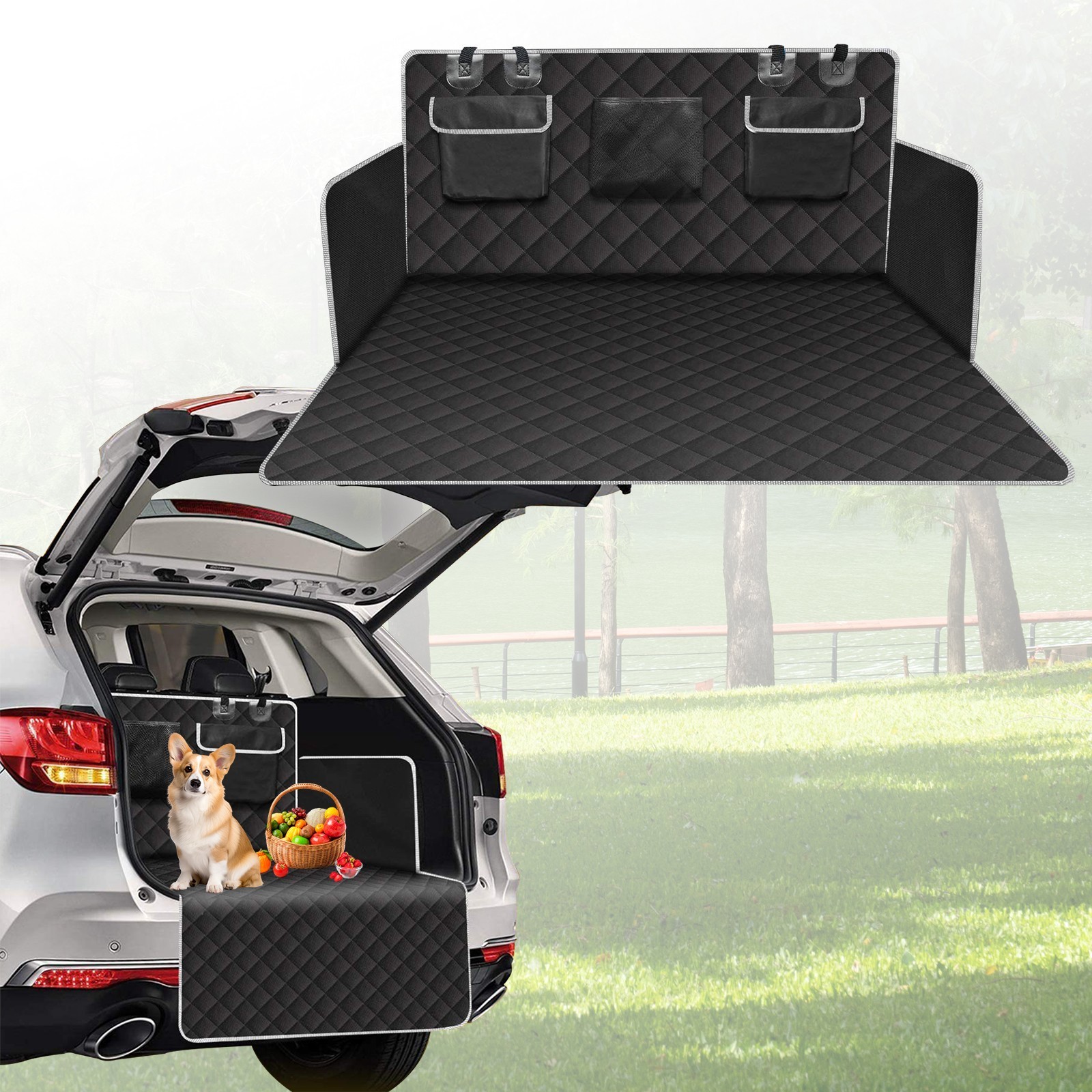 Heavy Duty Non-Slip Dog Car Boot Cover Stain Resistant Scratchproof Car Boot Protector For SUV Estate - Image 4