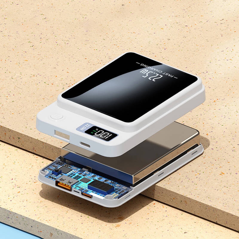 12000mAh Magnetic Wireless Power Bank With LED Display, 22.5W Fast Charging, Portable For Multiple Devices - Image 2