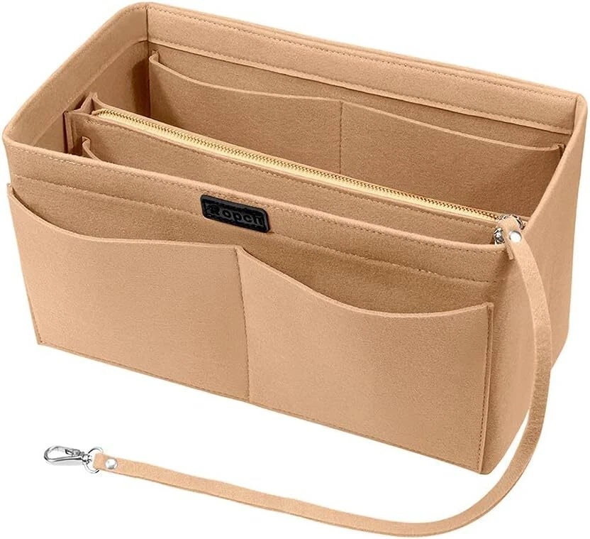 Women Ace Organizer Handbag Felt Travel Bag Insert Liner Makeup Organiser Pouch - Image 2
