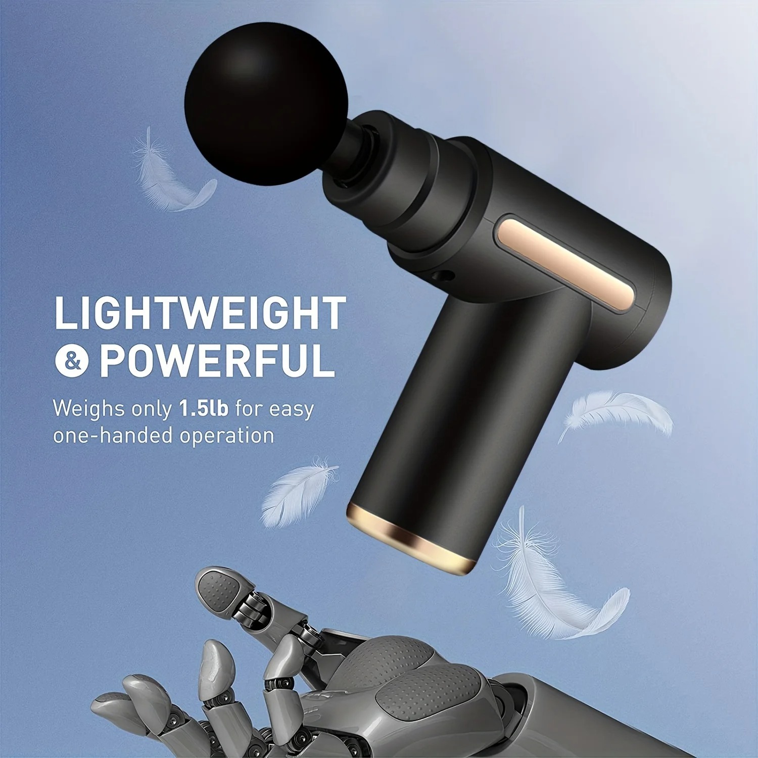 Massage Gun For Deep Muscle Relaxation, Neck Massage, Electric Fitness Equipment, Noise Reduction, Unisex. - Image 3