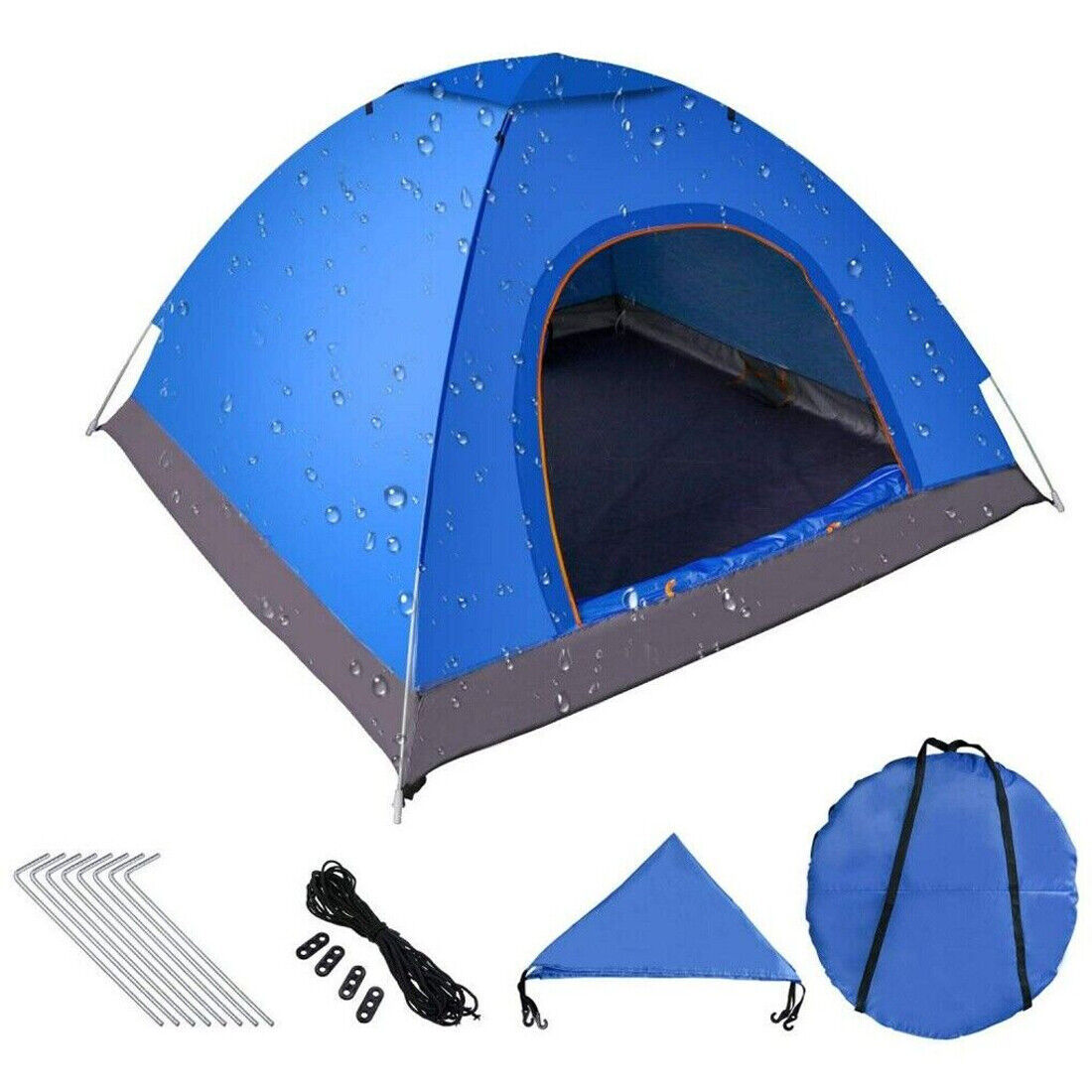 3-4 Person Automatic Up Outdoor Hiking Camping Tent Waterproof UV Protection - Image 6