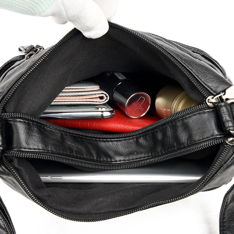 Womens Shoulder Bag Ladies Multi Pocket Messenger Handbag Cross Body Bags UK - Image 5