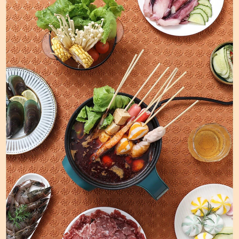 Hot Pot Electric Rice Cooker Non-stick Cooking Pot Electric Cooking Machine UK - Image 3