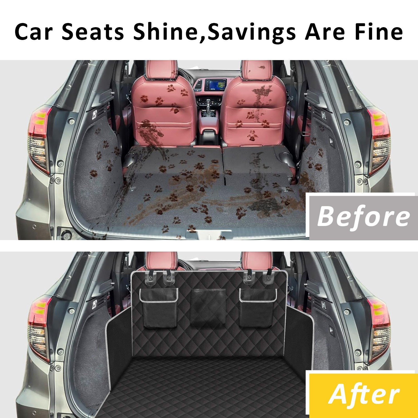 Heavy Duty Non-Slip Dog Car Boot Cover Stain Resistant Scratchproof Car Boot Protector For SUV Estate - Image 5