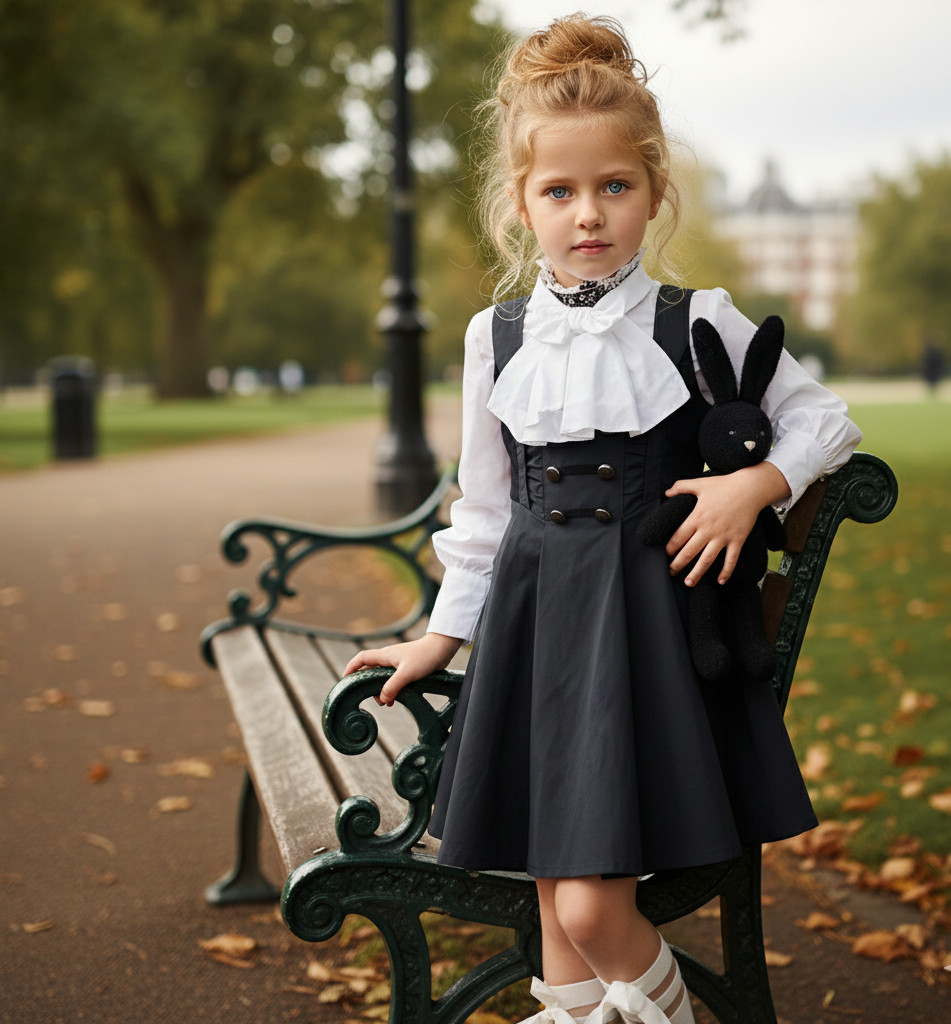 Girls Black Party Dress A Line Sleeveless Kids Wedding Flower Girl Dress 4-5Y - Image 6