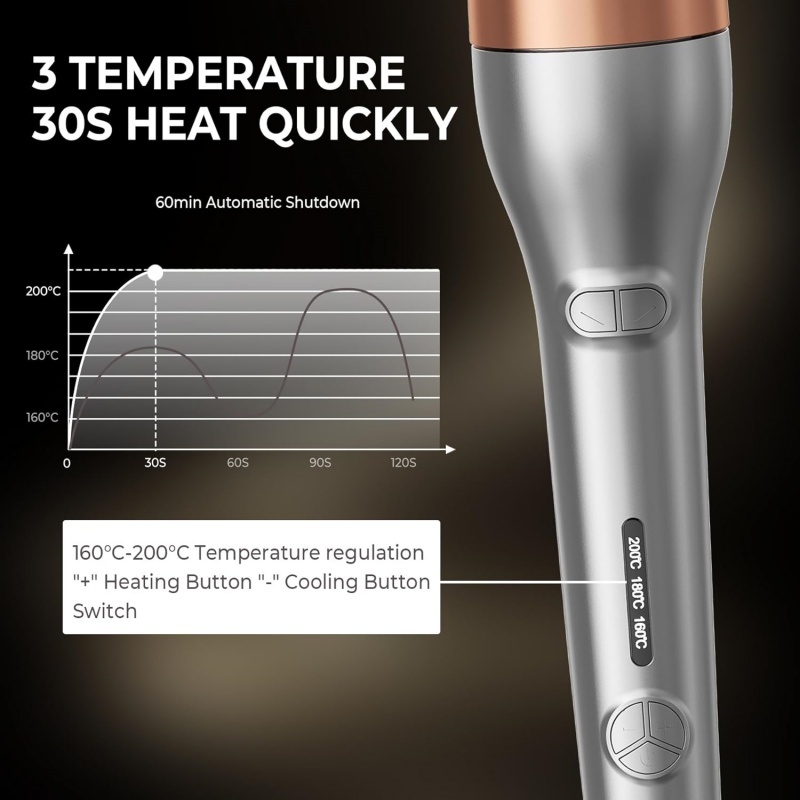 Hair Curler, Portable Automatic Curling Iron With Anti-Scald Design - Image 8