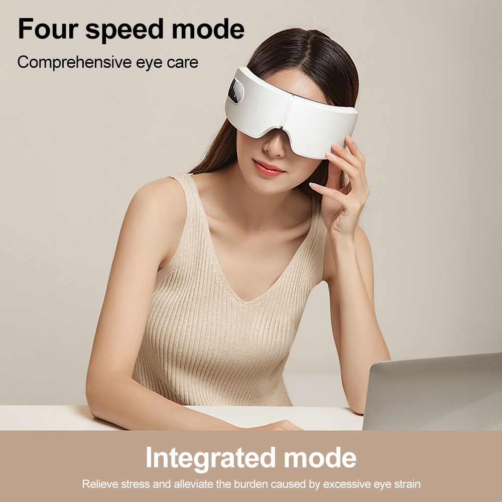 Smart Eye Massager Vibration Heat Airbag Relieve Eye Fatigue Strain Bluetooth - Image 7