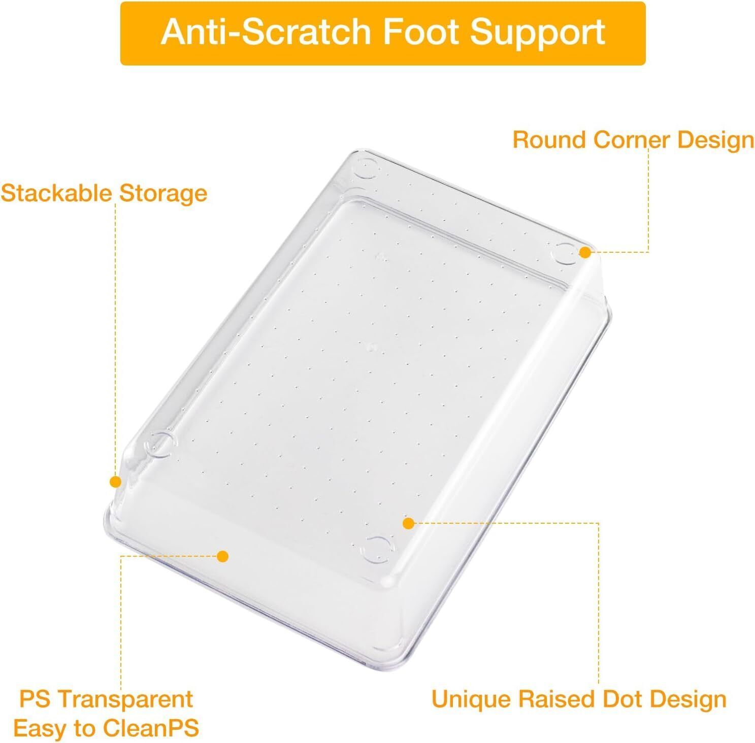 25Pcs Draw Organiser Plastic Box Desk Drawer Fridge Trays Makeup Storage Divider - Image 8