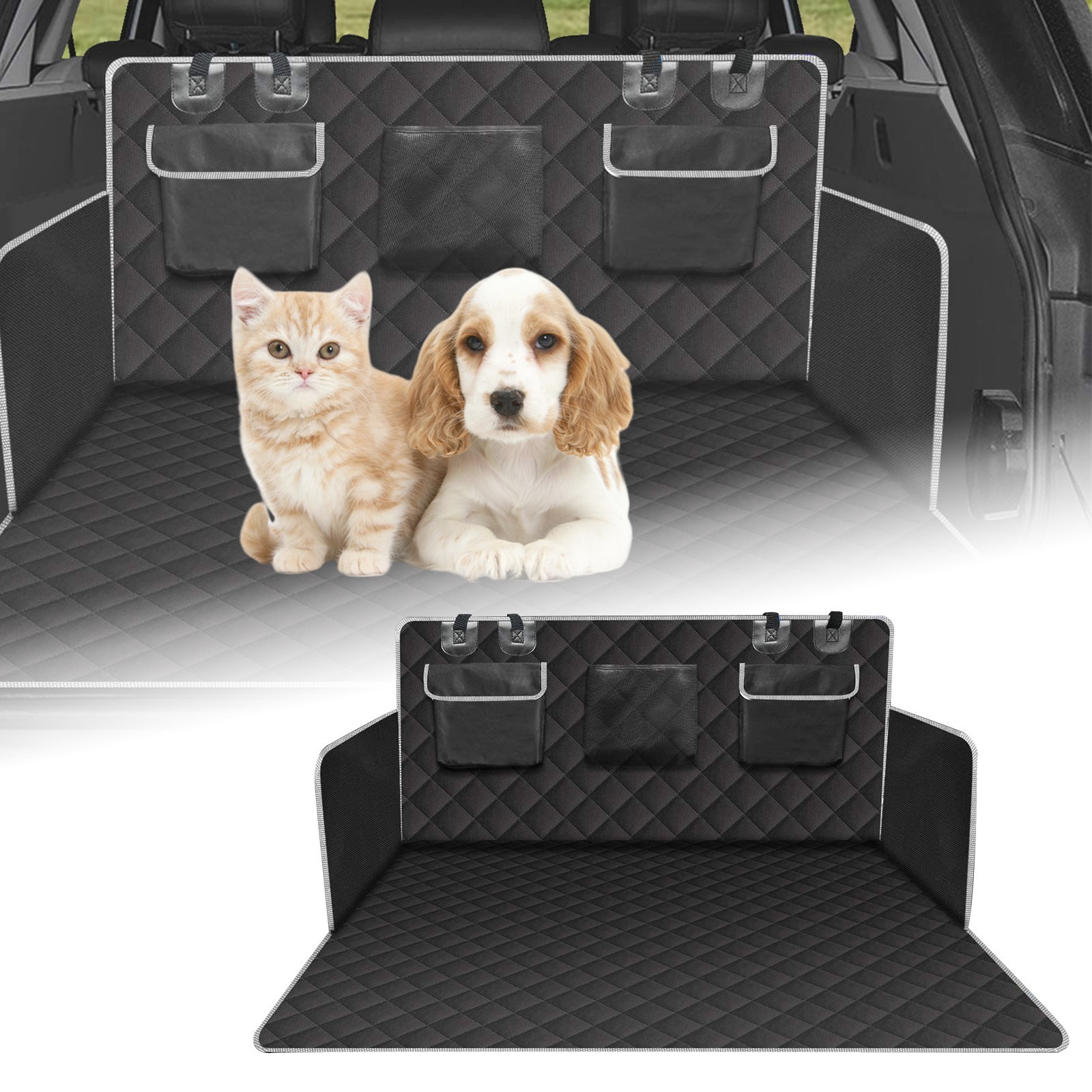 Heavy Duty Non-Slip Dog Car Boot Cover Stain Resistant Scratchproof Car Boot Protector For SUV Estate - Image 2