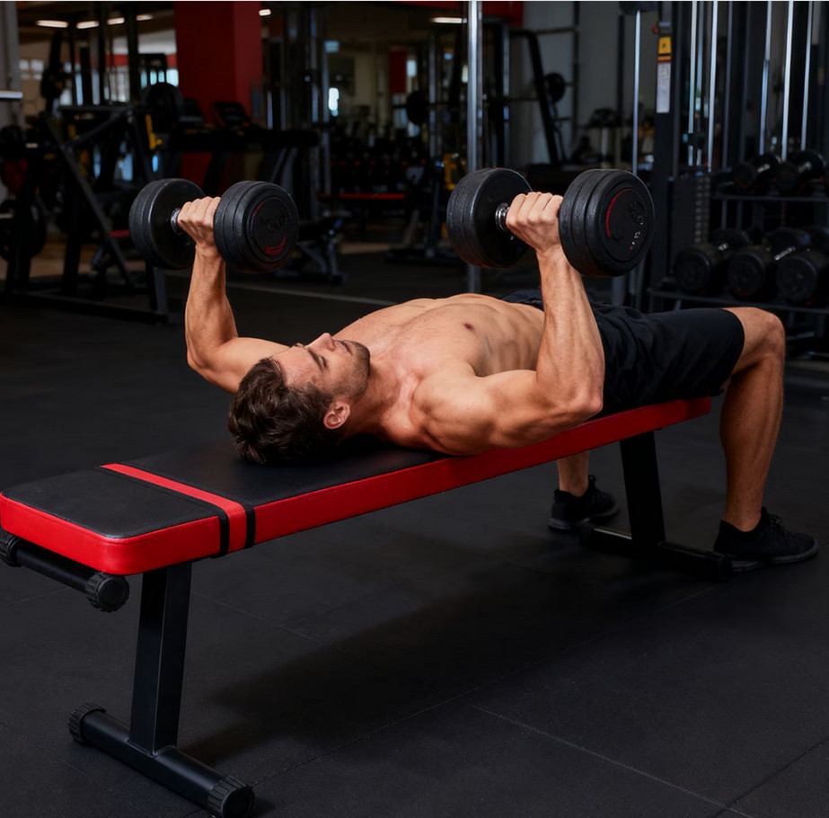 Flat Weight Bench Foldable Strength Training Exercise Home Gym Workout Fitness - Image 4